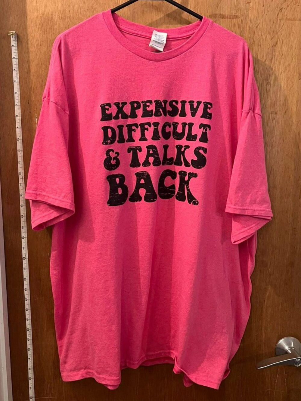 Size 3X - Pink Short Sleeve Novelty T-Shirt